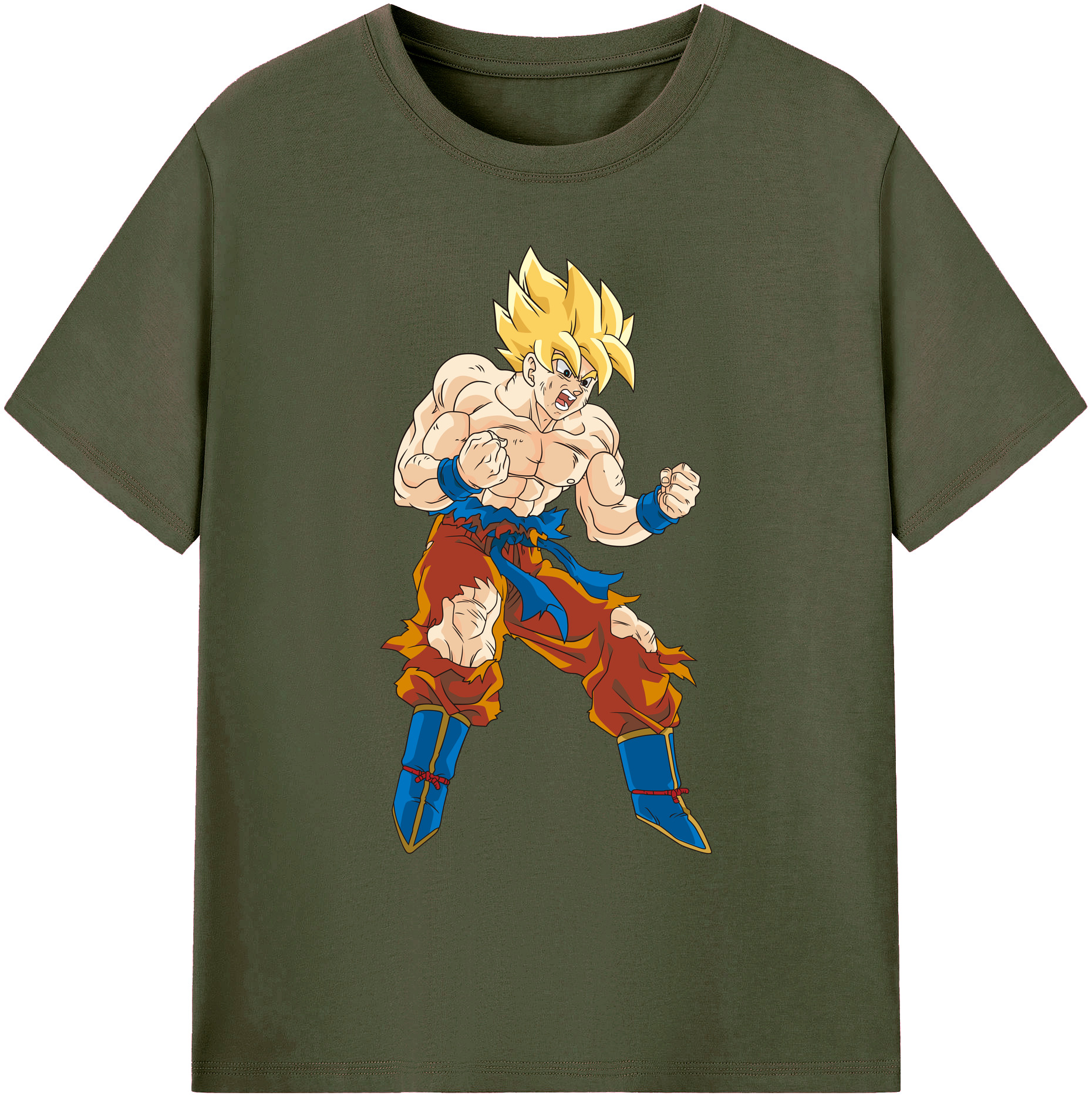 （画像用） ドラゴンボール 孫悟空（そん ごくう）Son Goku カカロット DRAGON BALL Kakarotto 綿100％ メンズ半袖Tシャツ｜肌触りやわらか＆通気性